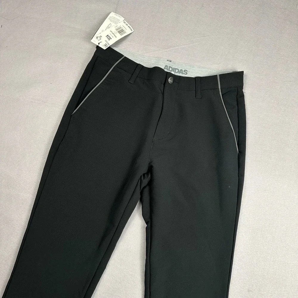 Adidas Mens Fallweight Golf Pants Black 30x34 NEW FR1137 Lightweight Stretch